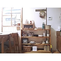 部屋全体/レトロ/ナチュラルインテリア/中古住宅/キッチンDIY...などのインテリア実例 - 2016-01-14 19:55:09