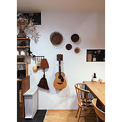 ギター/ギターのある部屋/食器棚/瓶/カゴ...などのインテリア実例 - 2023-01-30 21:25:05