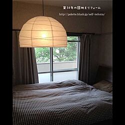 ベッド周り/べットルーム/寝室/団地/IKEA 照明...などのインテリア実例 - 2013-07-12 13:01:28