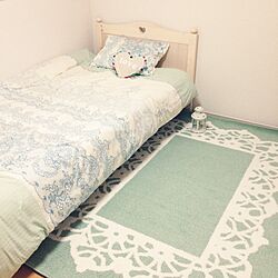 ベッド周り/一人暮らし/雑貨/IKEA/ベッドしかない寝室のインテリア実例 - 2014-08-29 09:58:32