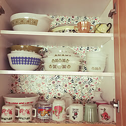 old pyrex/fireking/flea market/antique/アメリカンハウス...などのインテリア実例 - 2019-11-17 05:50:36