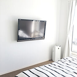 ベッド周り/AQUOS 40インチ/壁掛けTV/IKEAのインテリア実例 - 2018-02-17 10:53:27