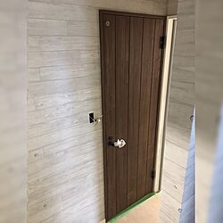 バス/トイレ/ウォールナット/トイレのドア/建具/アイアン...などのインテリア実例 - 2017-01-24 18:11:57