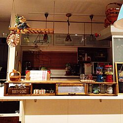 キッチン/がちゃがちゃ風キャンディーポット/DIY/手作り/セリア...などのインテリア実例 - 2015-01-19 18:50:30