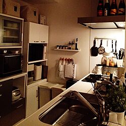 キッチン/100均/IKEA/モノトーンのインテリア実例 - 2014-03-23 00:37:07