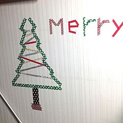 壁/天井/クリスマス/マスキングテープ/クリスマスツリーのインテリア実例 - 2012-11-29 23:30:02