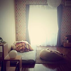 部屋全体/IKEA　/MoMonatural/すのこベッド/花のある暮らし...などのインテリア実例 - 2014-05-10 17:19:49