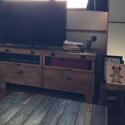 リビング/DIY/IKEAのテレビボードリメイク/渋かわいい部屋にしたい/もっとカラフルにもしたいのインテリア実例 - 2014-09-22 16:16:34