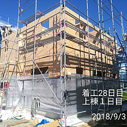 部屋全体/新築/新築一戸建て/新築建築中/ツーバイフォー工法...などのインテリア実例 - 2018-09-07 23:22:21