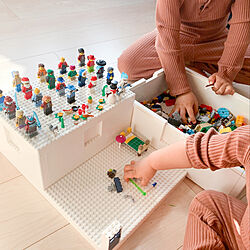 おもちゃ収納/BYGGLEK/イケア/IKEA/レゴ収納...などのインテリア実例 - 2021-02-08 16:28:03