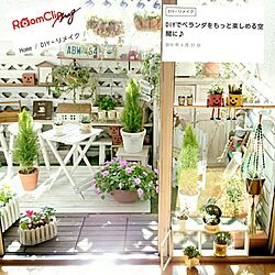 棚/ダイソー/DIY/ガーデン/ガーデン雑貨...などのインテリア実例 - 2016-04-28 08:14:14