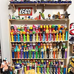 棚/PEZ/DIY棚/フィギュア/オタク部屋...などのインテリア実例 - 2017-05-08 13:07:10