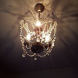 ベッド周り/Shabby Chic/chandelier/vintage/IKEAのインテリア実例 - 2014-12-20 13:56:58