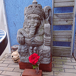玄関/入り口/タイ風/ガネーシャの石像のインテリア実例 - 2022-05-17 13:12:29