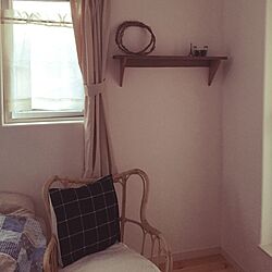 ベッド周り/寝室/ナチュラル/セリア/IKEAのインテリア実例 - 2016-08-16 18:54:58