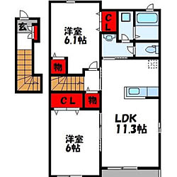 部屋全体/大東建託　賃貸　2LDKのインテリア実例 - 2018-07-25 22:02:58