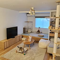 部屋全体/一番好きな場所/ナチュラルインテリア/白×木/ねこと暮らす...などのインテリア実例 - 2023-09-23 17:55:15