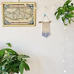 壁/天井/グリーンのある暮らし/海外インテリアに憧れる/ハンドメイド/BOHO...などのインテリア実例 - 2016-12-27 22:13:16