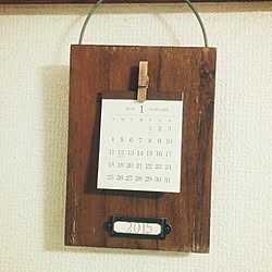 壁/天井/カレンダー/100均のインテリア実例 - 2014-12-20 17:00:47