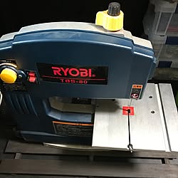 机/RYOBI/黒塗装/仕事場/机の下のインテリア実例 - 2017-03-04 14:46:00