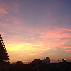 写真加工してないよー♪/夕焼け空/賃貸アパート/RC湘南LOVE♡/神奈川県民のインテリア実例 - 2015-07-25 19:23:59