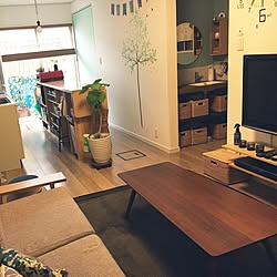 部屋全体/北欧インテリア/狭小住宅/無印良品/すっきり暮らしたい...などのインテリア実例 - 2017-04-26 13:54:55