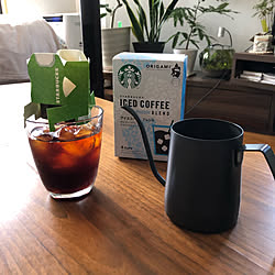 コーヒーのある暮らし/アイスコーヒー/コーヒータイム/スターバックス/おうちカフェのインテリア実例 - 2021-06-05 11:09:29
