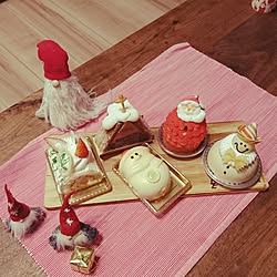 机/子どもと暮らす/マンション/クリスマスケーキのインテリア実例 - 2016-12-24 15:24:49