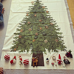 nunocoto fabric/ファブリックポスター/クリスマス/タペストリー/無垢床...などのインテリア実例 - 2021-11-19 21:24:36