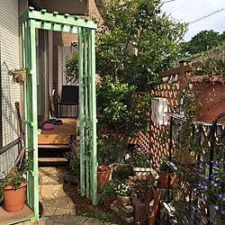 玄関/入り口/植物/ガーデン/DIY/アーチ...などのインテリア実例 - 2016-04-28 11:02:22