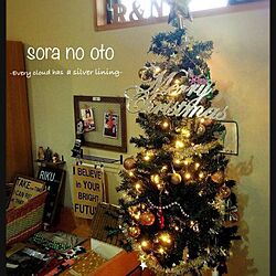 壁/天井/クリスマスツリー150cm/ハンドメイド/DIYのインテリア実例 - 2014-12-06 20:42:38