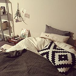 ベッド周り/一人暮らし/観葉植物/無印良品/IKEA...などのインテリア実例 - 2017-03-14 20:32:16
