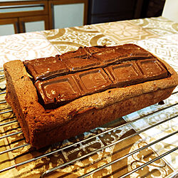 手作りケーキ/板チョコ/おかし作り/チョコレートケーキ/おやつ時間...などのインテリア実例 - 2021-01-13 18:15:02