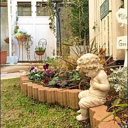 棚/ガーデンピック/白い板塀/マンションの庭のインテリア実例 - 2015-01-10 14:30:08