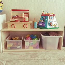 リビング/おもちゃ収納/DIY/IKEA/無印良品のインテリア実例 - 2017-05-06 19:17:36