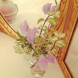 棚/お花/ロマンチック/お花のある暮らし/ドリーミィのインテリア実例 - 2016-03-13 23:04:31