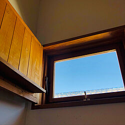 棚付き扉/納戸の窓/ハンドメイド/木製の窓枠のインテリア実例 - 2021-12-12 12:56:18