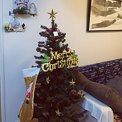 ベッド周り/クリスマス/ニトリ/クリスマスツリー/150cmツリーのインテリア実例 - 2018-12-14 23:49:12