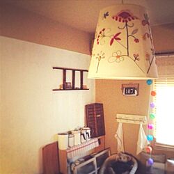 ベッド周り/アンティーク/IKEA/DIY塗り壁/和室のインテリア実例 - 2013-10-29 23:10:48