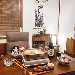 部屋全体/冬の食卓/レトロアパートメント暮らし/クリスマス/賃貸アパート...などのインテリア実例 - 2021-12-12 23:53:55