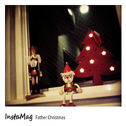 リビング/クリスマス/窓/サンタクロース/クルミ割り人形...などのインテリア実例 - 2014-11-10 20:19:11
