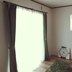壁/天井/緑が好き/ニトリのカーテン/お気に入り/Francfrancのインテリア実例 - 2015-11-22 15:36:59