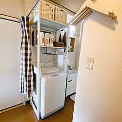 洗濯機まわり/洗濯機ラック/モニター応募投稿/畳の部屋に住んでます/雑貨...などのインテリア実例 - 2021-03-27 14:36:00