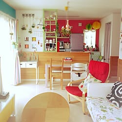 部屋全体/いつもいいねやコメントありがとう♡/カラフルな部屋/IKEA/IKEAがたくさん♪...などのインテリア実例 - 2015-06-26 08:10:41