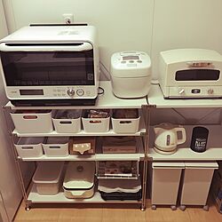 キッチン/アラジントースター/BRUNO/白/IKEA...などのインテリア実例 - 2016-11-25 00:06:24