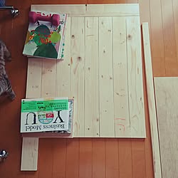 机/こたつ天板DIY/SPF材1×4/ボンド/お気に入り...などのインテリア実例 - 2017-04-16 16:22:01