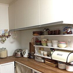 キッチン/DIY/キッチンコーナー棚/カフェ風なキッチンのインテリア実例 - 2013-08-31 16:32:14