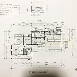 部屋全体/コンパクト/間取り図/平屋/注文住宅のインテリア実例 - 2017-11-09 23:07:27