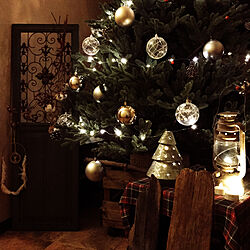 クリスマス/コストコのクリスマスツリー/キャンドルホルダー/ランタンのインテリア実例 - 2022-11-20 10:12:54