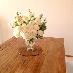 リビング/テーブル/お花のインテリア実例 - 2013-07-15 16:48:50